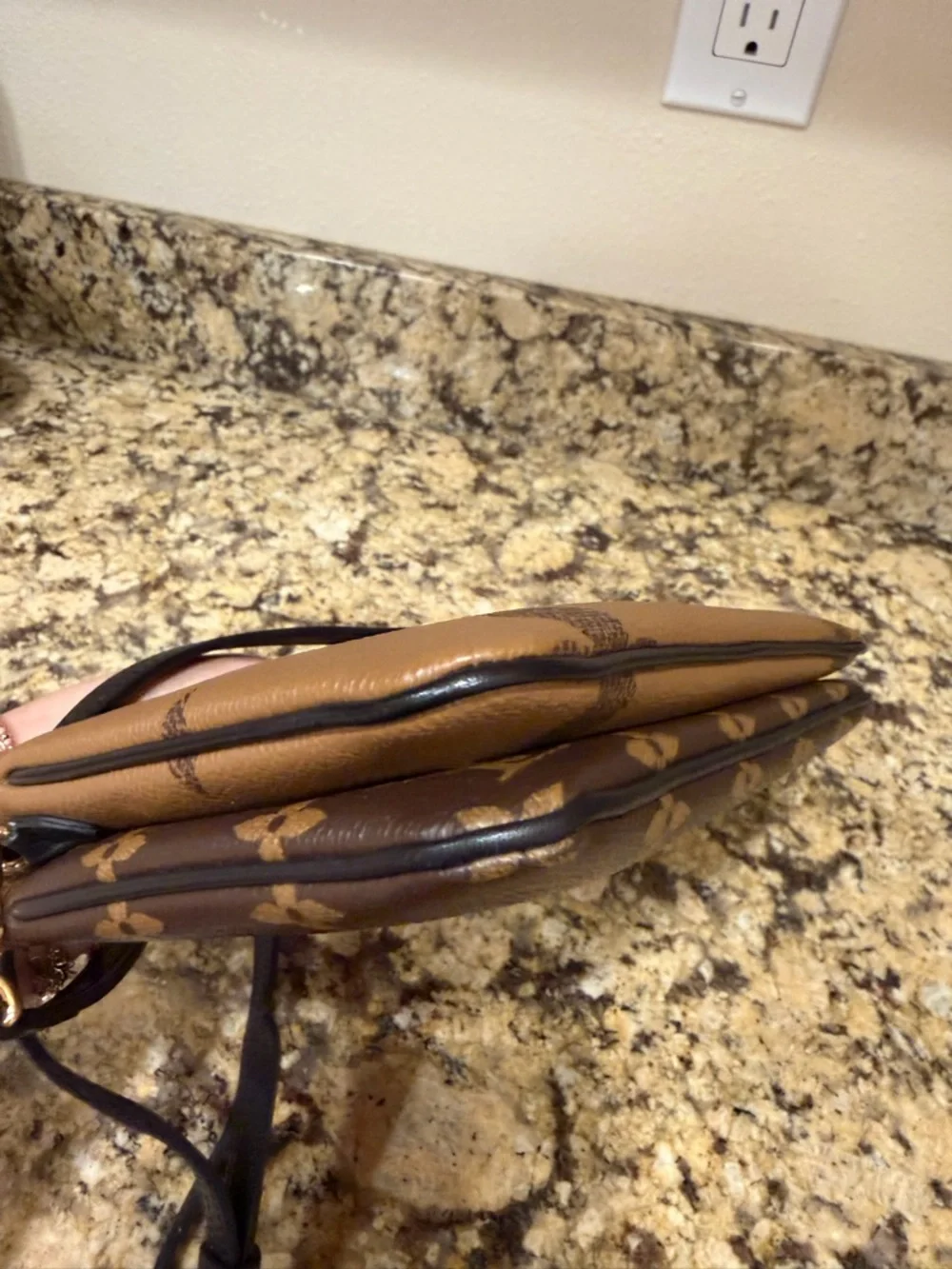 LOUIS VUITTON DOUBLE ZIP POCHETTE GIANT REVERSE MONOGRAM - Picture 12 of 14